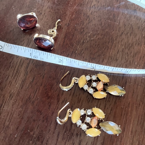 SOLD! 2 X $10 fashion earrings red (yellow sold) - Picture 3 of 3